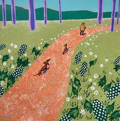 Mychael Barratt:: Hockneys Hunde:: zeitgenössische Kunst:: moderne britische Kunst