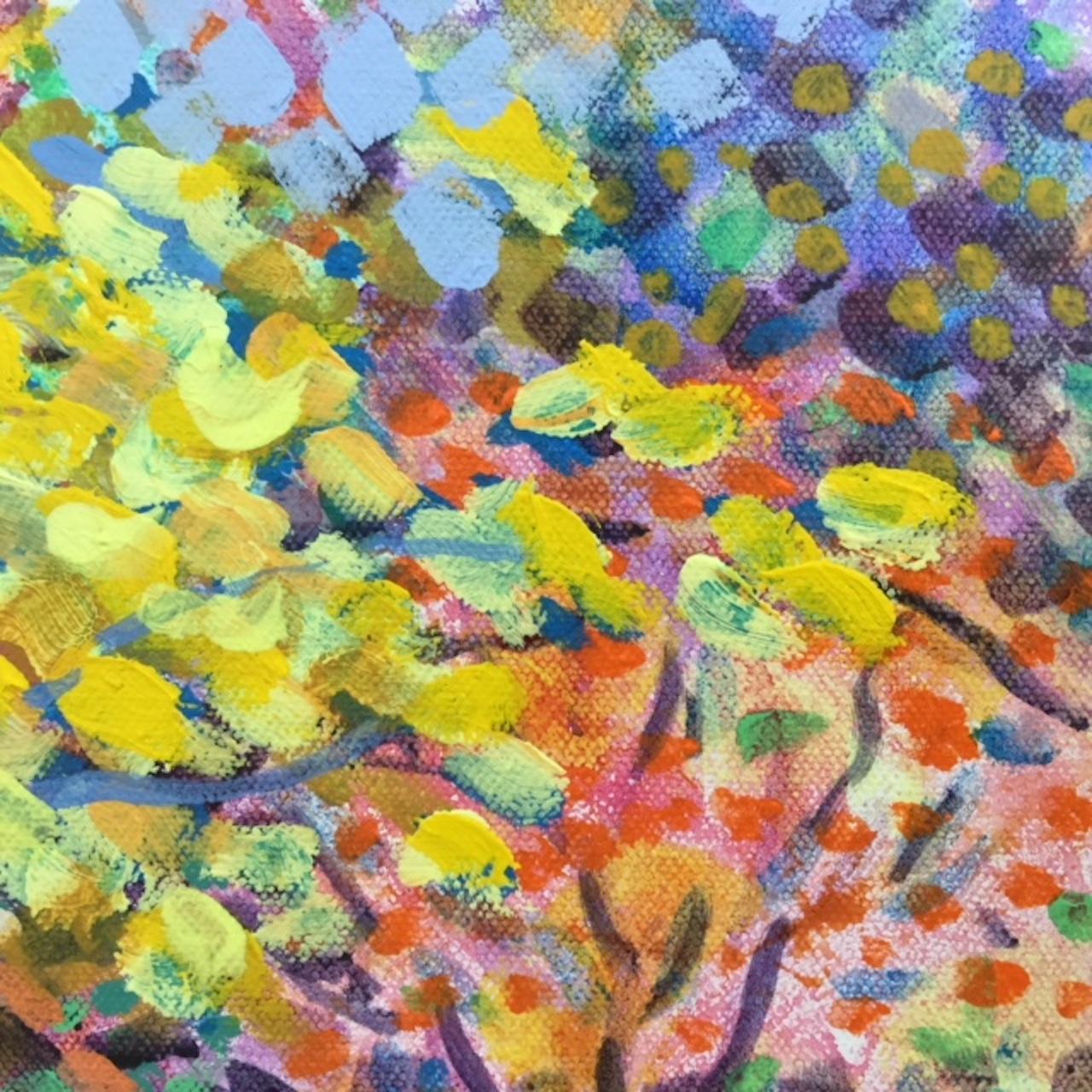 Rosemary Farrer, Yellow Maple, Maple Tree Painting, Original Impressionist Art For Sale 1