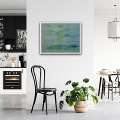 Watermark, Adrienne Byrne, Blue Art, Green Art, Original Contemporary Painting