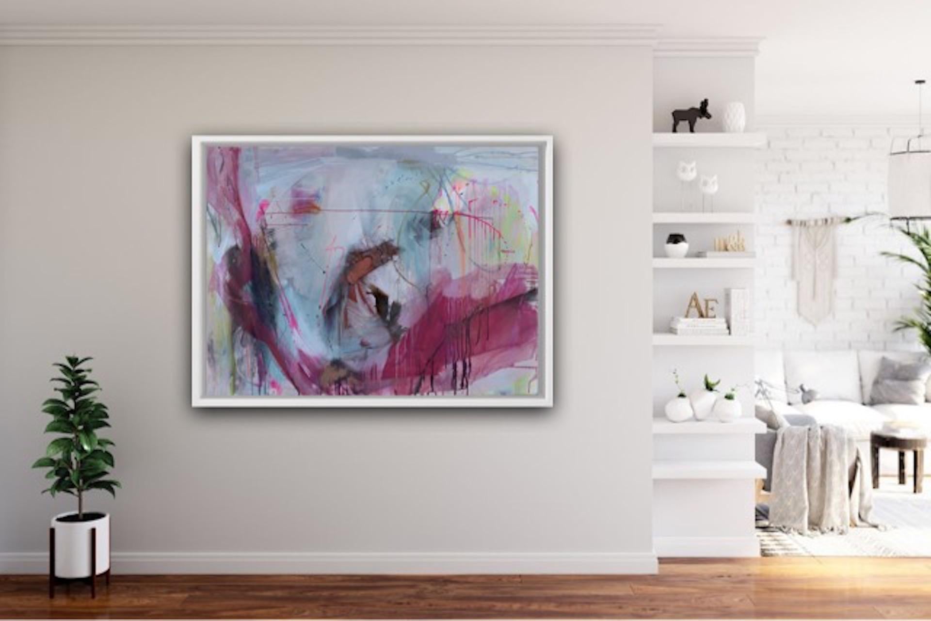 Gubbio, Judith Brenner, Original Abstract Painting, Bright Expressionist Artwork For Sale 3