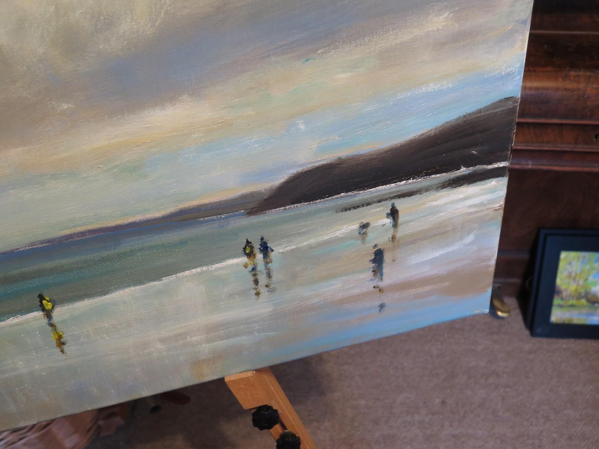 Scarborough, Nov 14. original seascape by Malcolm Ludvigsen, Beach Art, Seacape  3