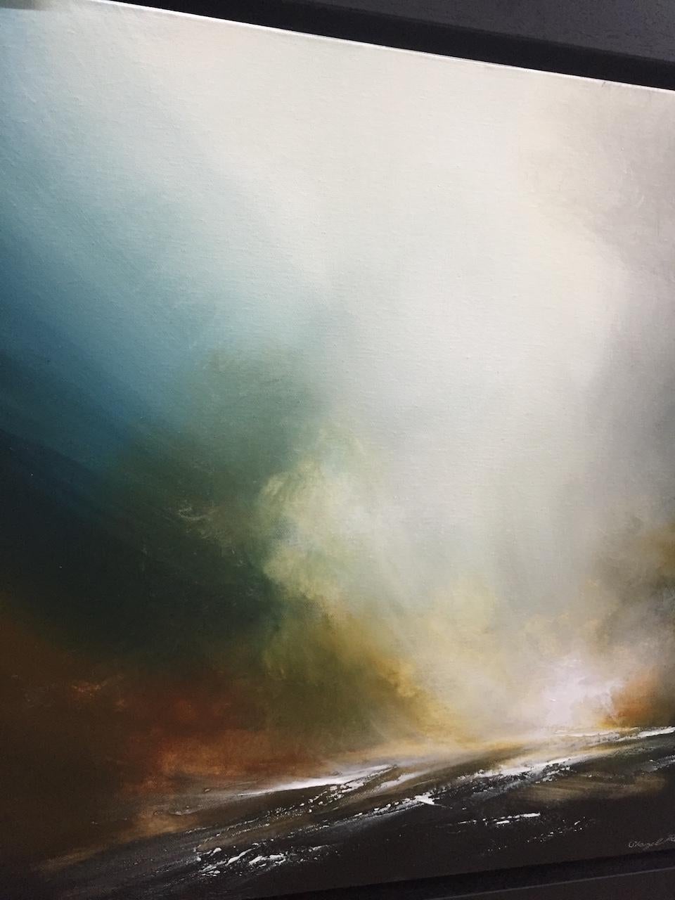 Sheryl Roberts, Delicate Thunders, Peinture originale de paysage marin, Art contemporain