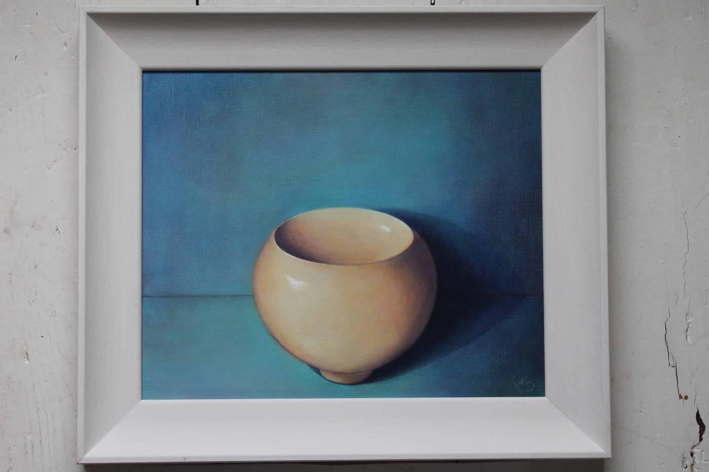 Mothers Bowl 1, Fiona Smith, Original Painting, Still Life Art, Ceramic Art
