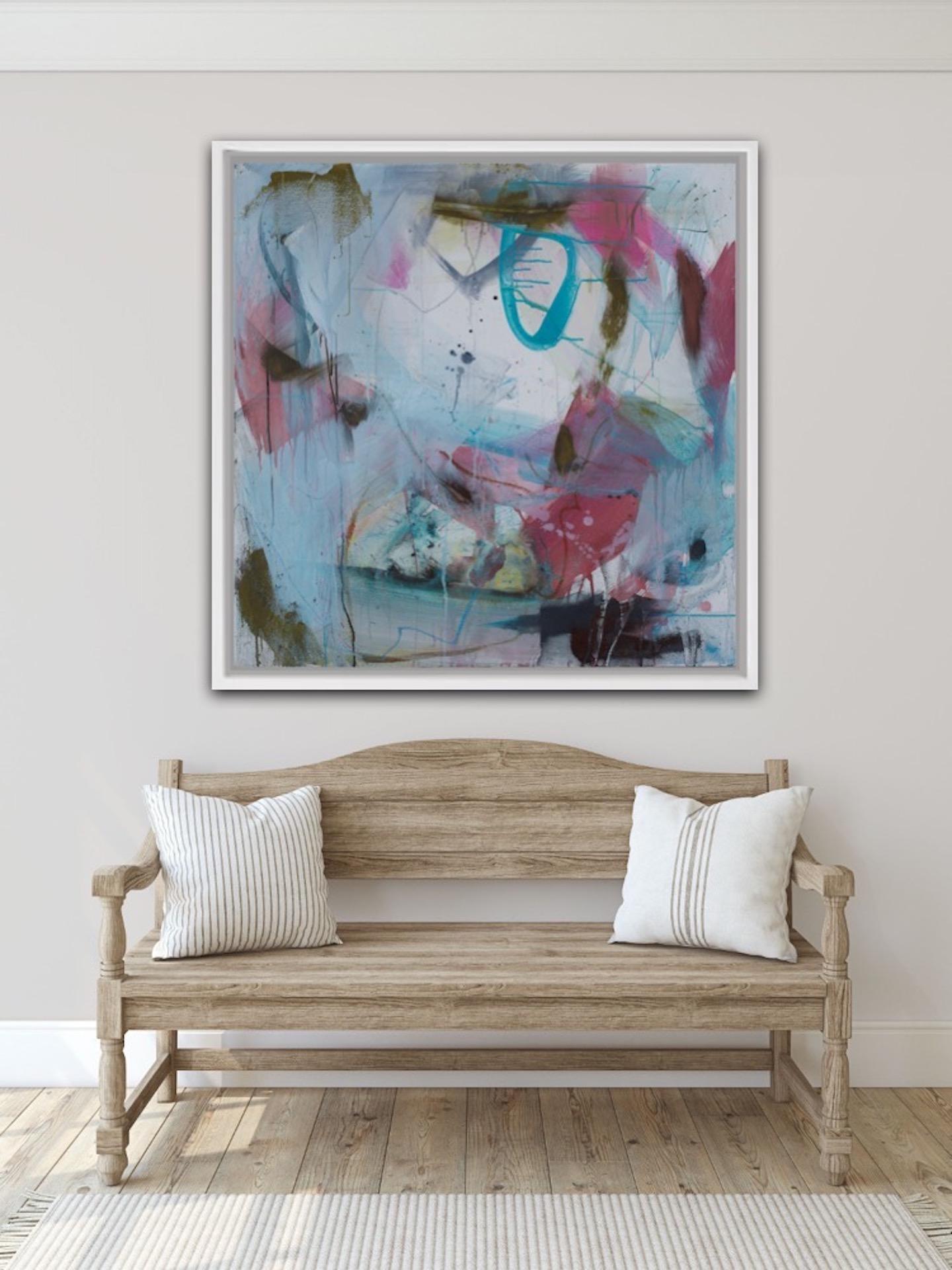 Judith Brenner
Spello 
Acrylic Paint and mIxed Media on Canvas
Canvas Size: H 105cm x W 105cm 
Sold Unframed
Please note that insitu images re purely an indication of how a piece may look.

Spello is an contemporary abstract painting by Judith