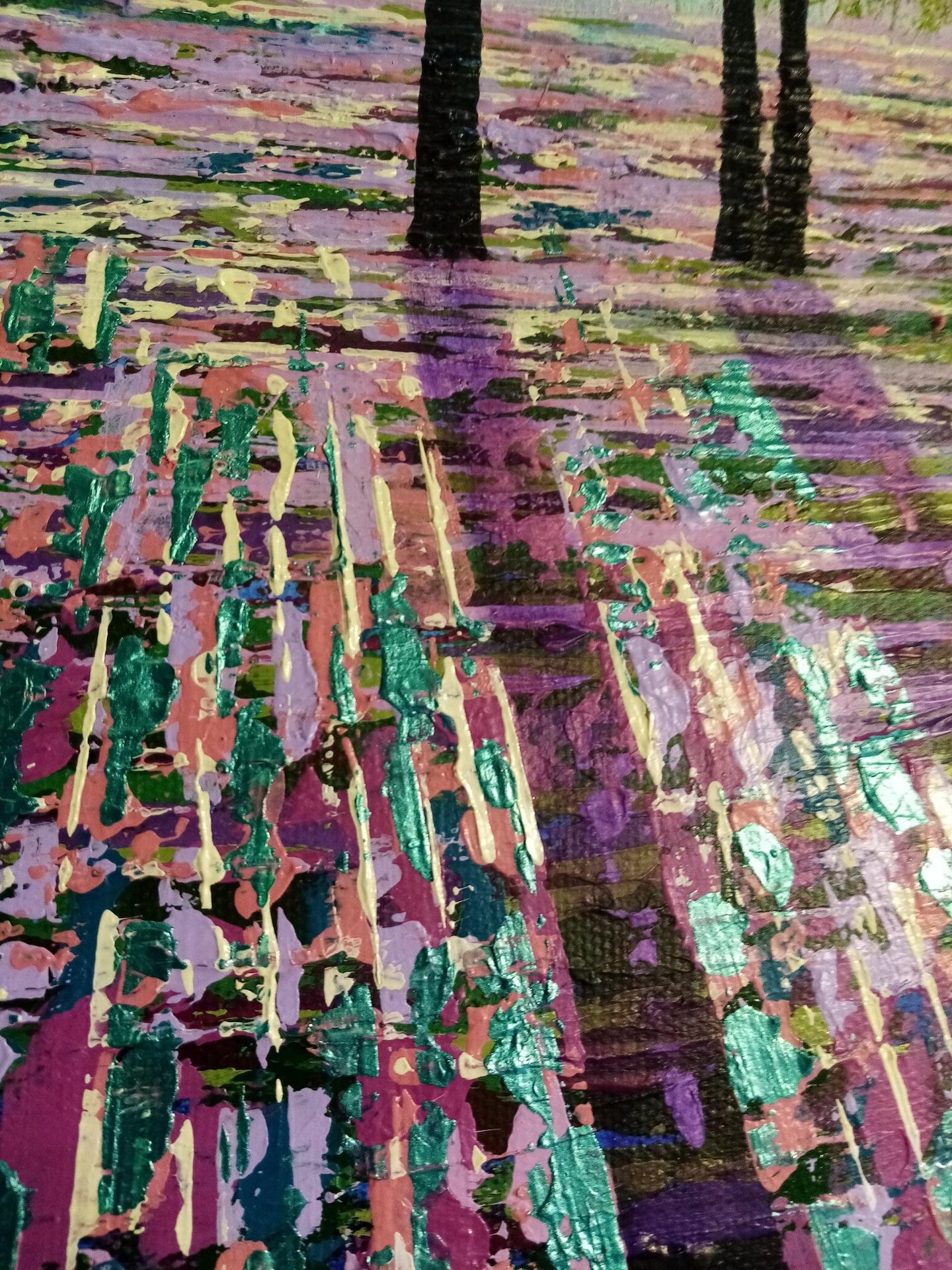 Amanda Horvath, Rosemary Wood, peinture de paysage contemporaine originale en vente 3