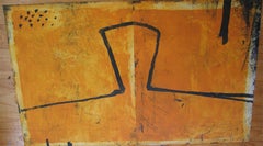 Head on Ochre Wall, Graham Fransella, Limited Edition Etching, Two Panel Etching