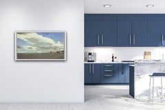 Colin Moore, Marismas de Cley, Pintura de paisaje de edición limitada, Arte brillante