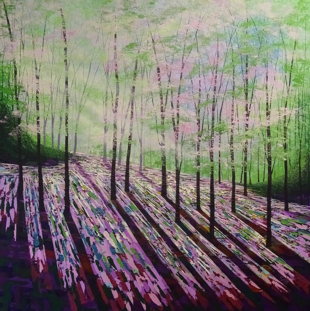 Amanda Horvath
Le caractère éphémère du printemps
Peinture originale à l'acrylique sur toile
Acrylique sur toile
Taille de l'image : 76cmx76cmx3.5cms
Vendu sans cadre

"La fugacité du printemps" provient d'une belle forêt près de chez moi. Les doux