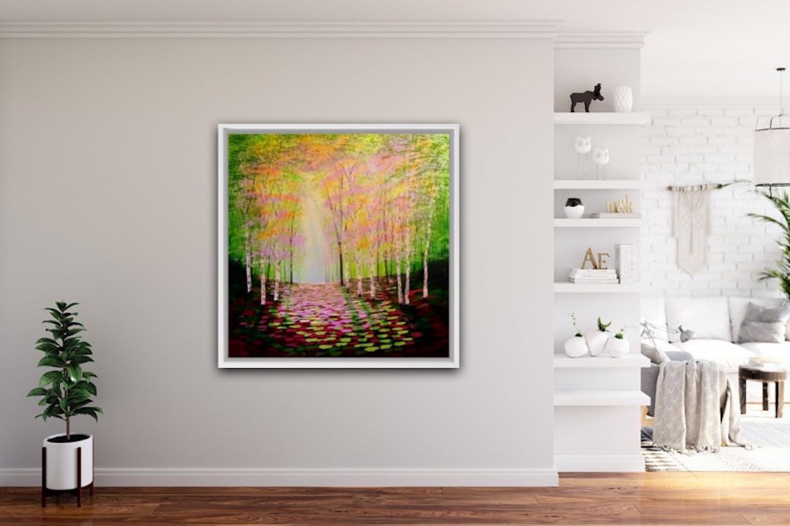 Amanda Horvath
Rose and Golden Wood
Original Acrylic Painting on Canvas
Acrylics on canvas
Image size: 102cm x 102cm x 3.5cm
Sold Unframed

(Please note that in situ images are purely an indication of how a piece may look).

“Rose and Golden Wood”