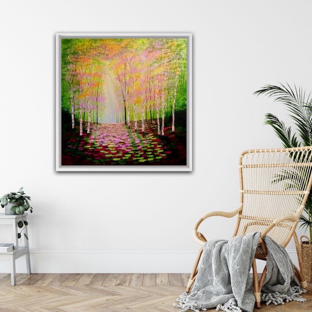 Amanda Horvath, Rose and Golden Wood, peinture d'origine, Art contemporain en ligne en vente 7