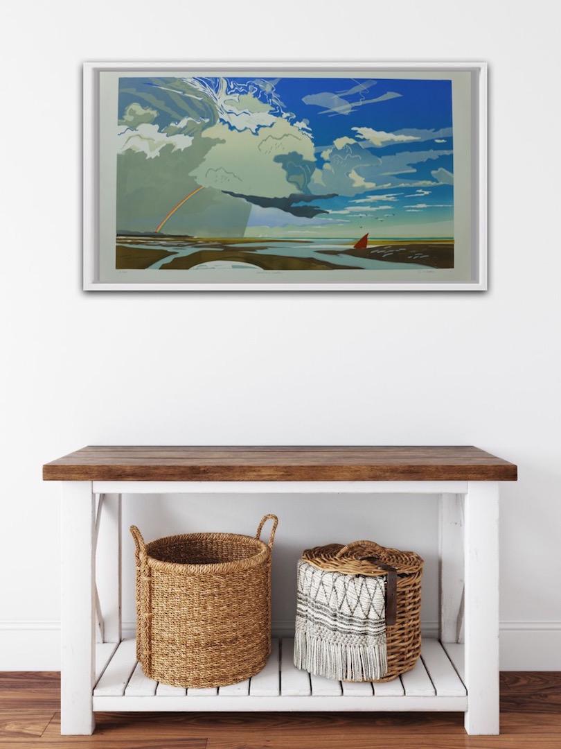 Colin Moore
Holkham Weather
Limited Edition 3 Block Colour Linocut Print
Edition of 150
Image Size: H 45cm x W80cm
Sheet Size: H 57cm x W 90cm
Sold Unframed
(Please note that in situ images are purely an indication of how a piece may look).

A three
