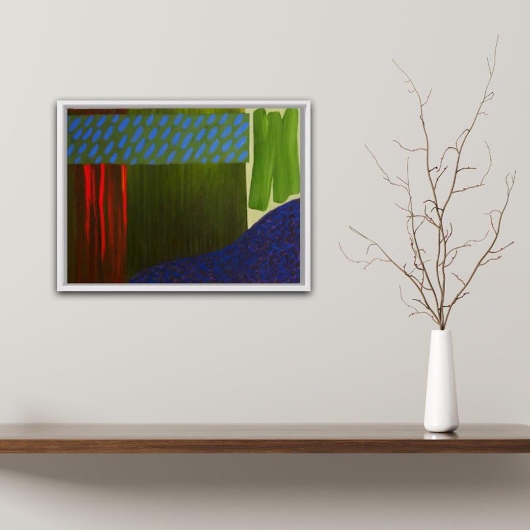 Christo Sharpe, Deep Green Under Blue Sky, Landscape Painting, Affordable Art For Sale 3