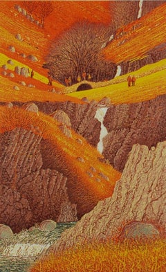 Mark A Pearce, Crossing Lingcove Beck, Landschaftskunst, Landschaftskunst