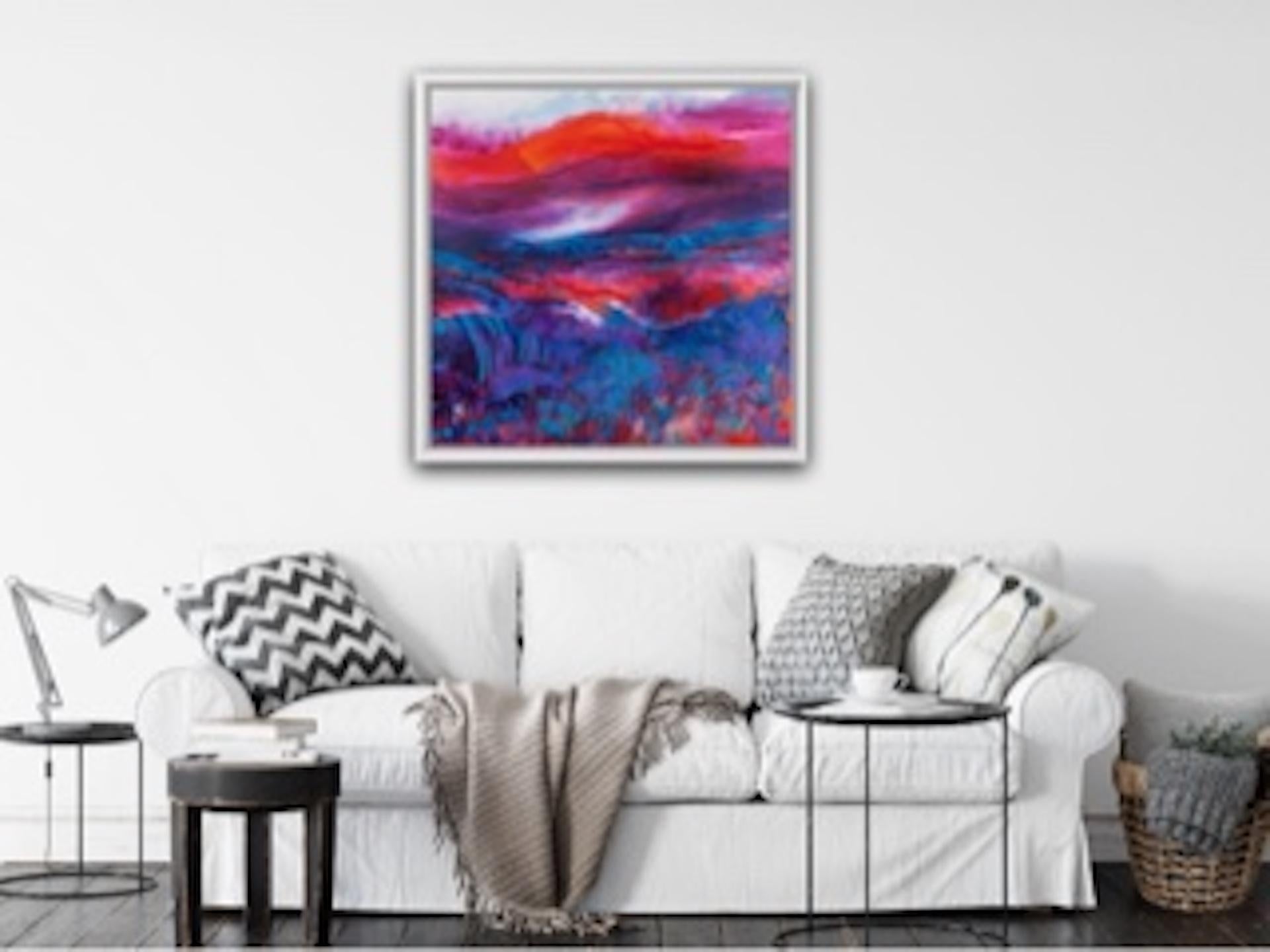 Jan Gardner, Tierra magenta, Pintura original, Arte abstracto, Arte asequible en venta 1