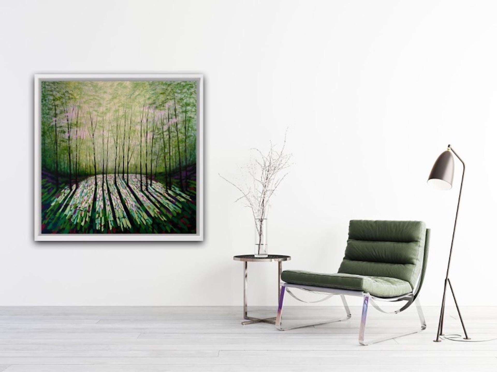 Amanda Horvath, Wild Still Woods, Contemporary Woodland Art, Affordable Art For Sale 5