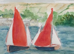 Peri Taylor, Salcombe Yawls Racing Study, Affordable Art, Sailing Art