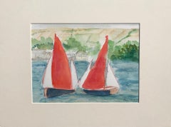 Peri Taylor, Salcombe Yawls Racing Study, Affordable Art, Sailing Art