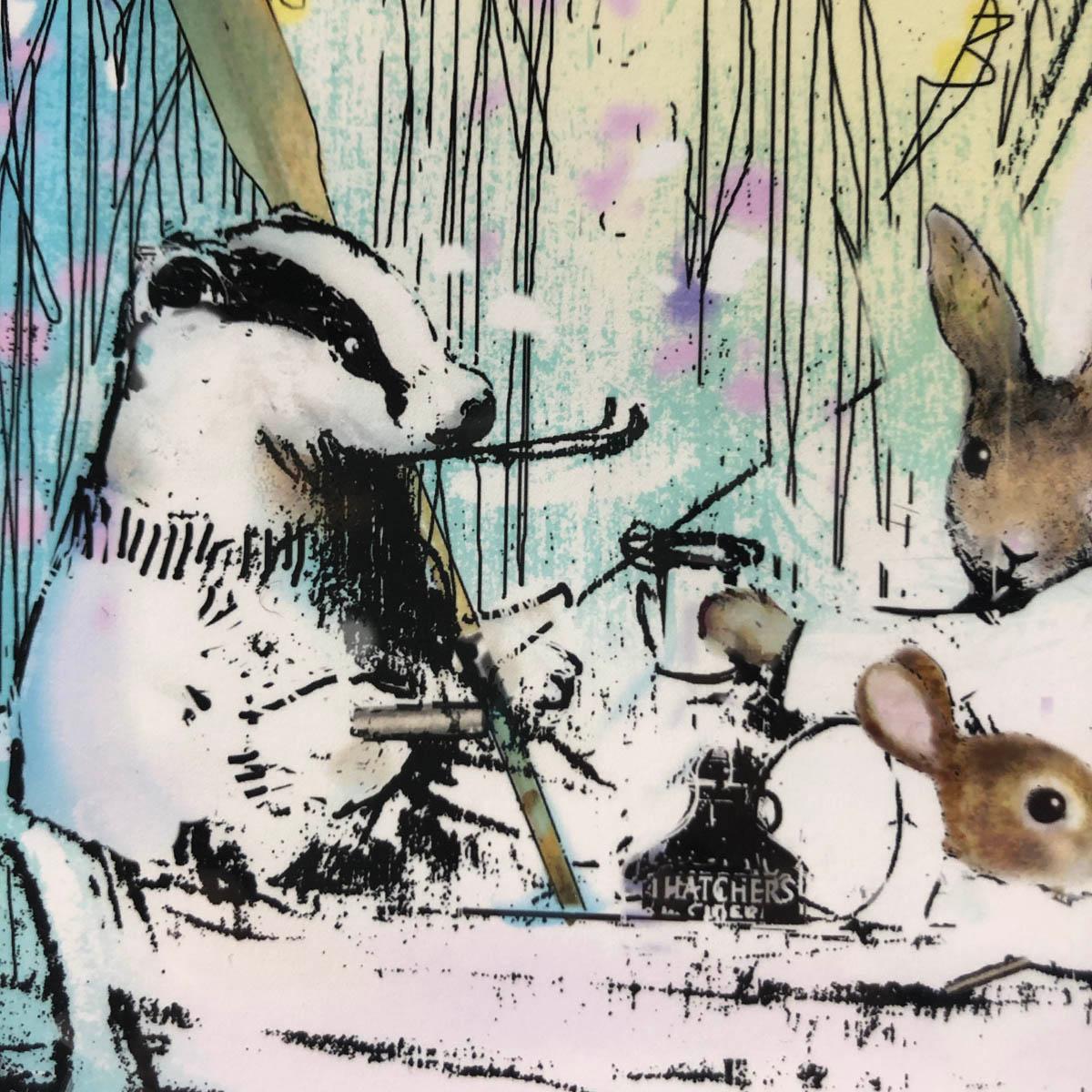 Harry Bunce, juillet, The Happy Year, Affordable Art, Animal Art, Art contemporain en vente 6