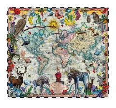 Kristjana Williams, Eminent Navigators’ World Chart Map, Limited Edition Print