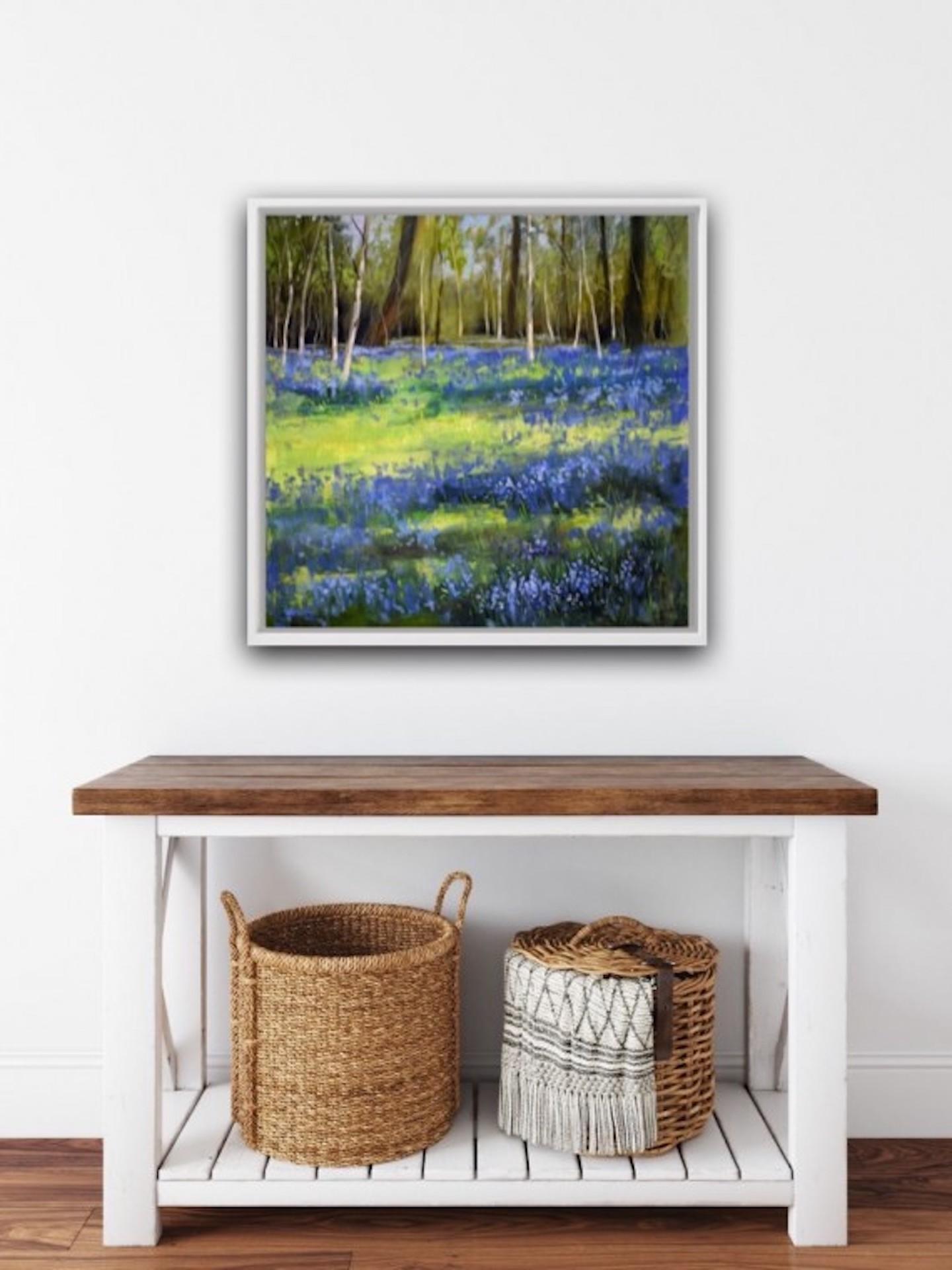 Caroline McMillan Davey
Scent of spring
Oil on Canvas
Original landscape on deep canvas, ready to hang.
W50cm x H50cm x D3.8cm
Sold unframed on deep canvas.

Artist comments : This fabulous bluebell wood near my home in Somerset gives such pleasure