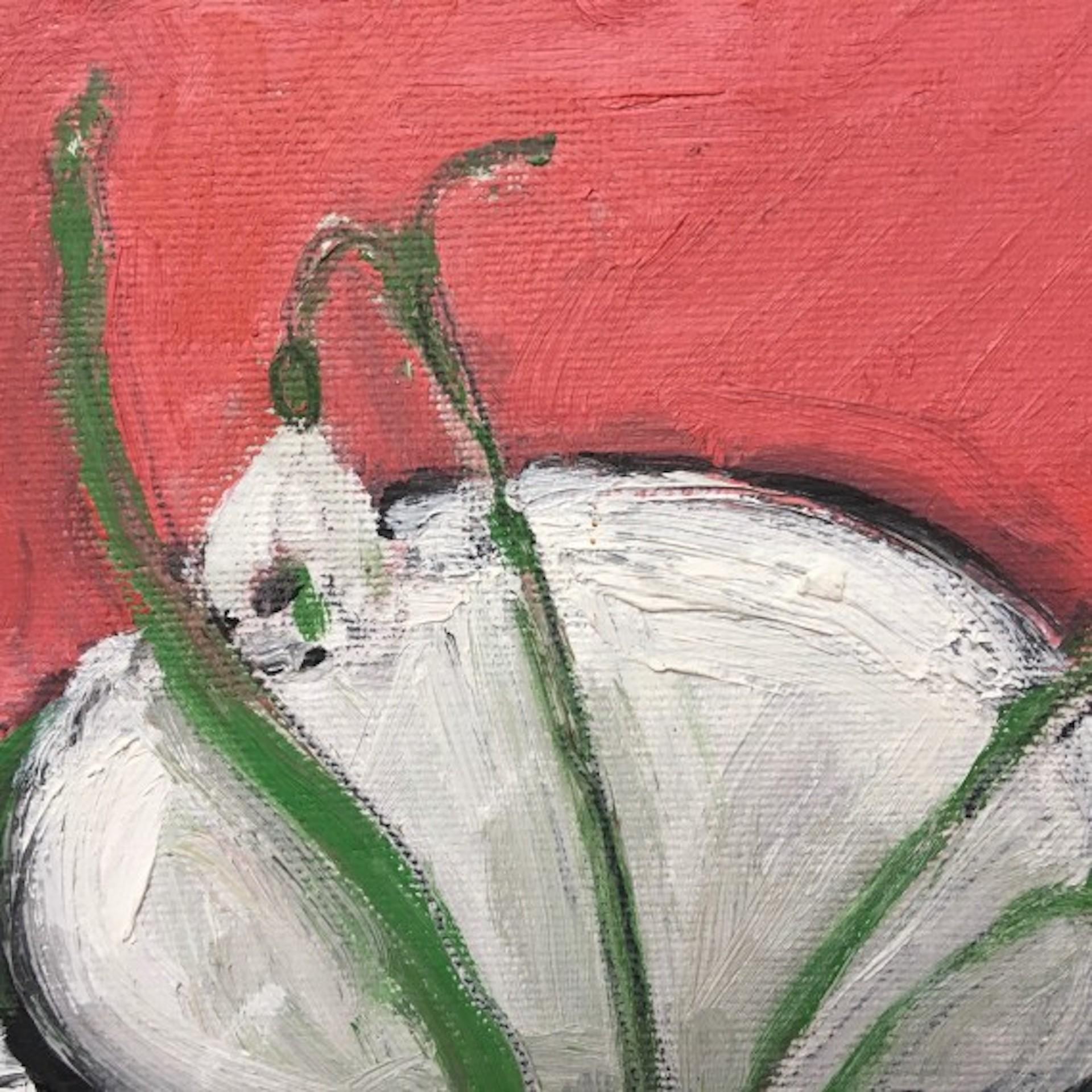 Deborah Windsor, Snowdrops In a Spotty Enamel Mug, Still Life Art For Sale 4