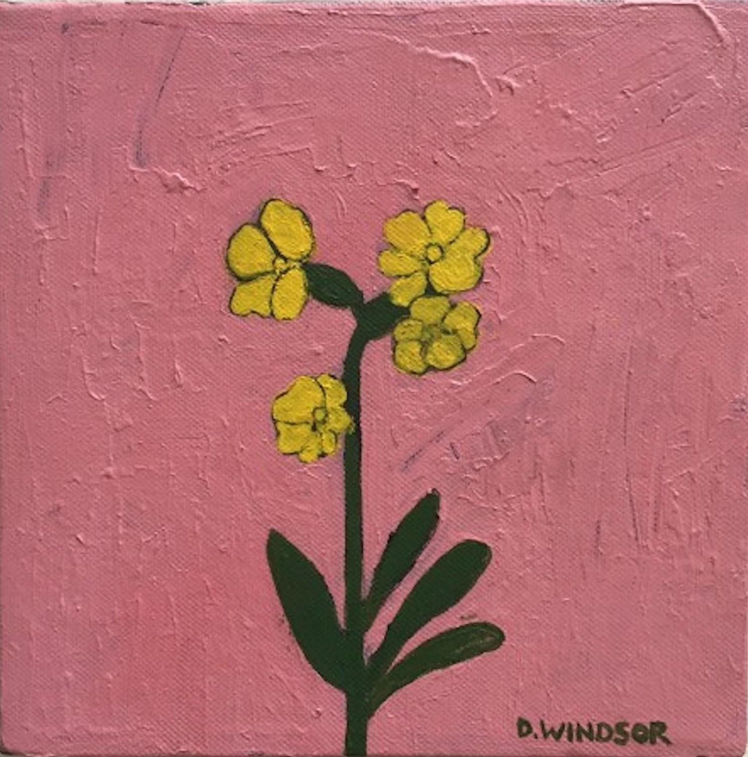 yellow floral painting