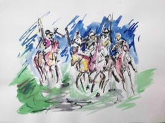 Garth Bayley, Polo Players, Contemporary Art, Polo Art, Affordable Art