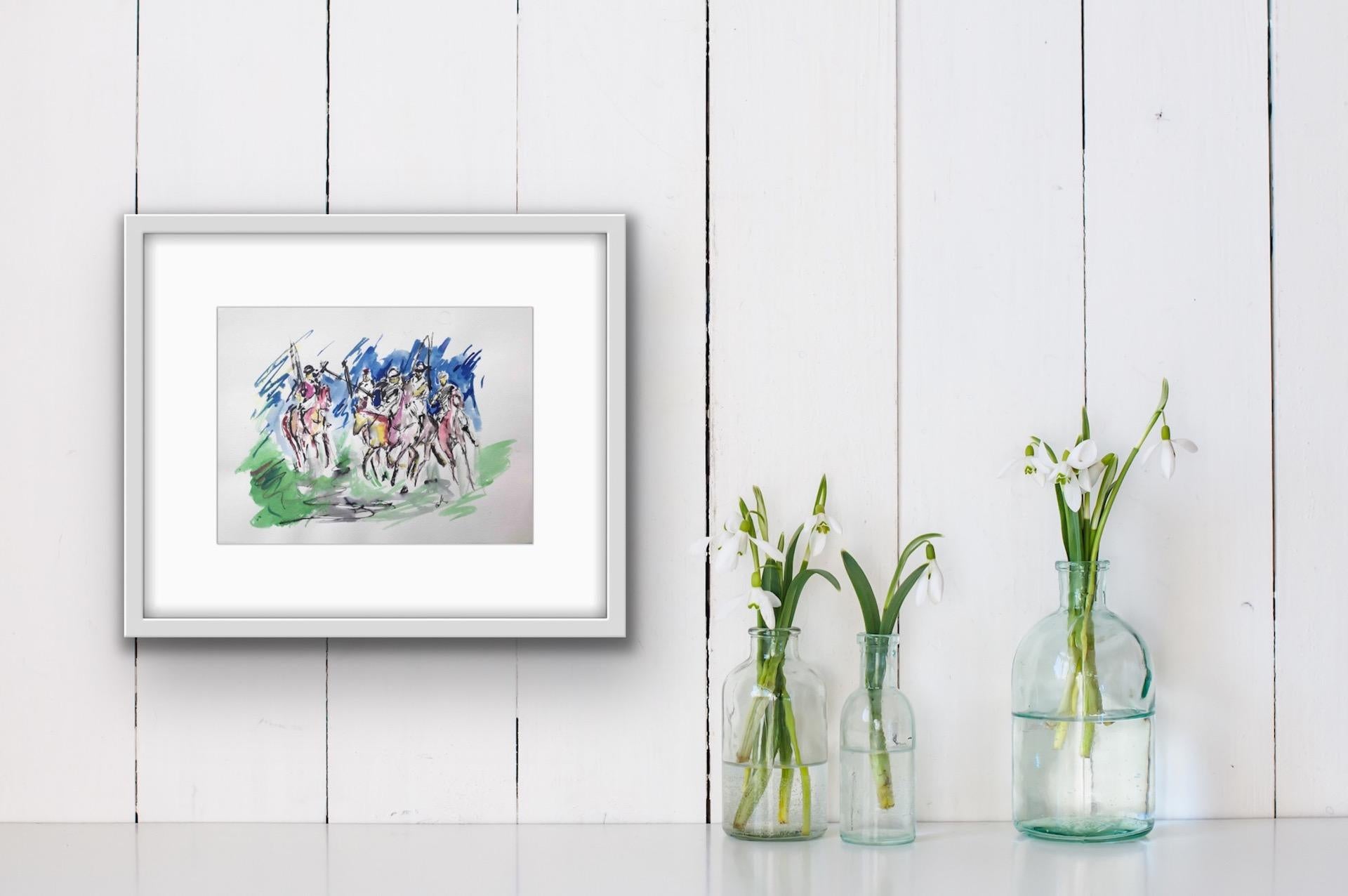 Garth Bayley, Polo Players, Contemporary Art, Polo Art, Affordable Art 7