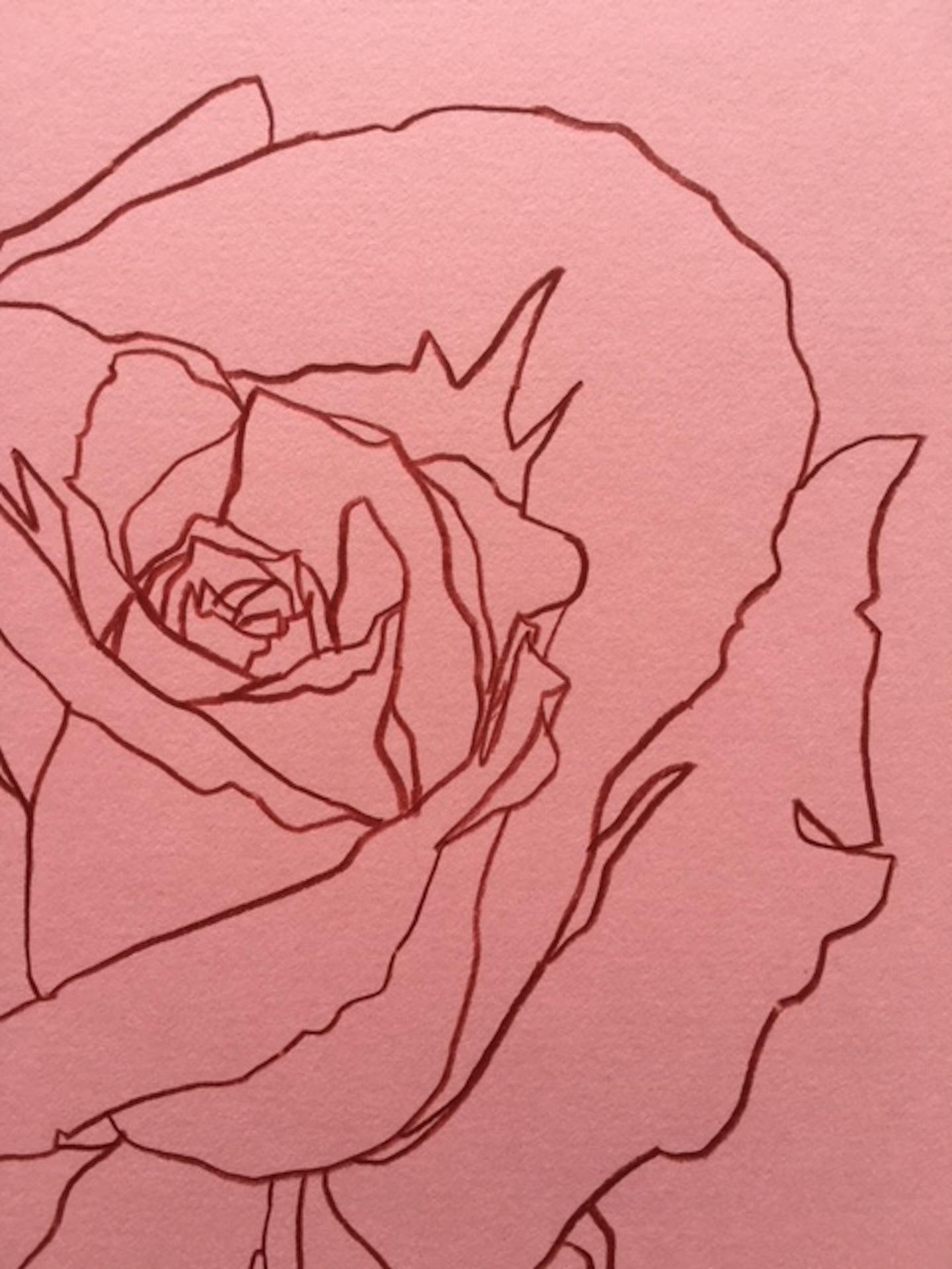 rose minimalist drawing