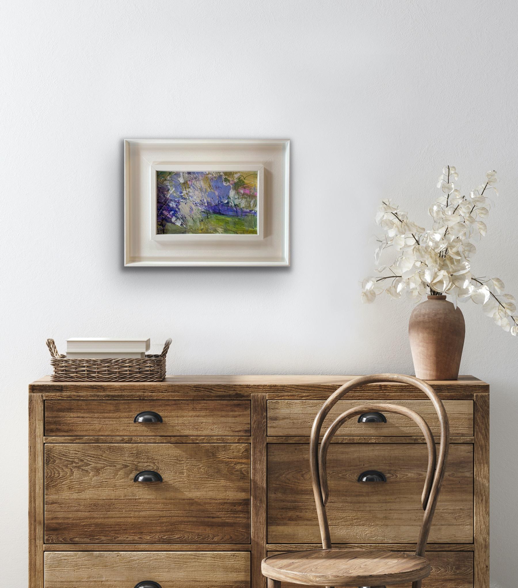 Peinture de paysage abstraite originale Natalie Bird, Evening Light, Blossom I en vente 6