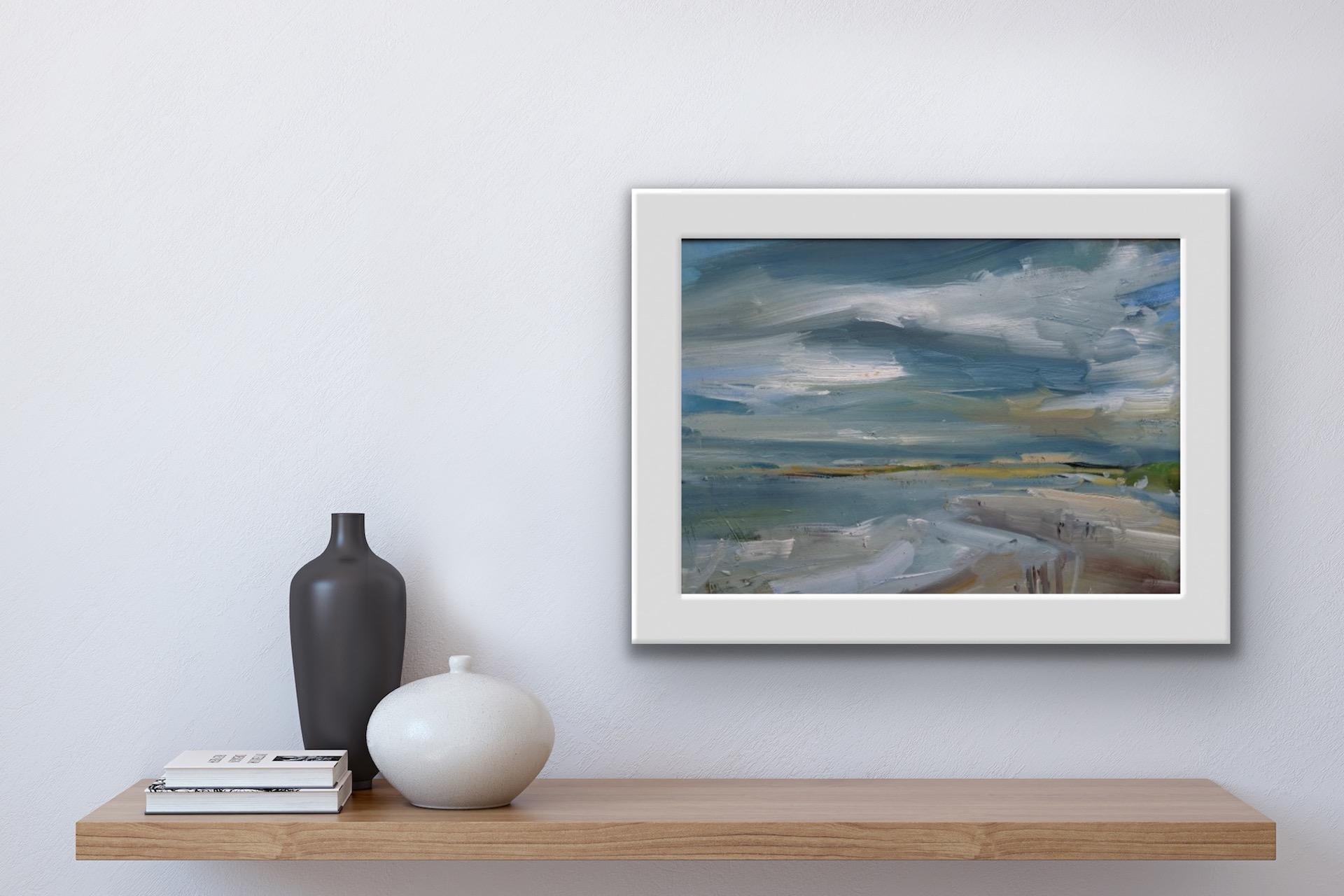 Stephen Kinder, Ebbing Tide, Meereslandschaftskunst, Originalgemälde, Erschwingliche Kunst im Angebot 6