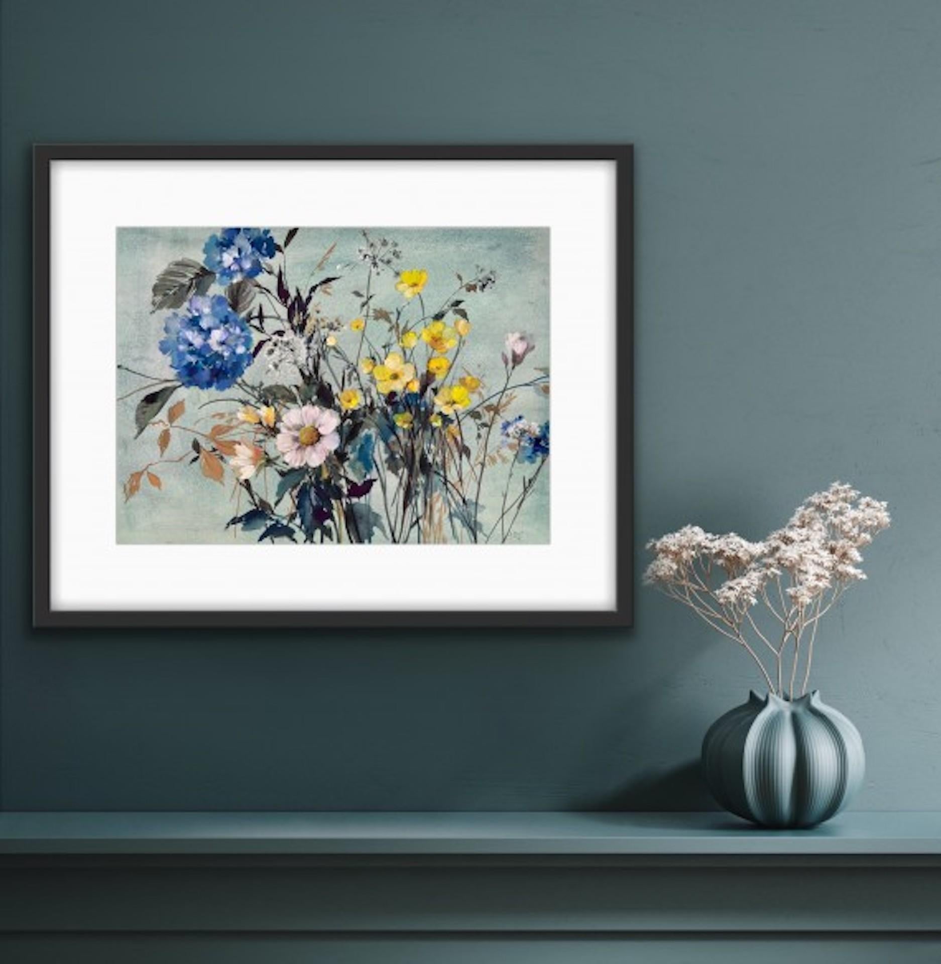 Delicatezza, Jo Haran, Pittura originale, Arte accessibile, Opere d'arte floreali in vendita 5