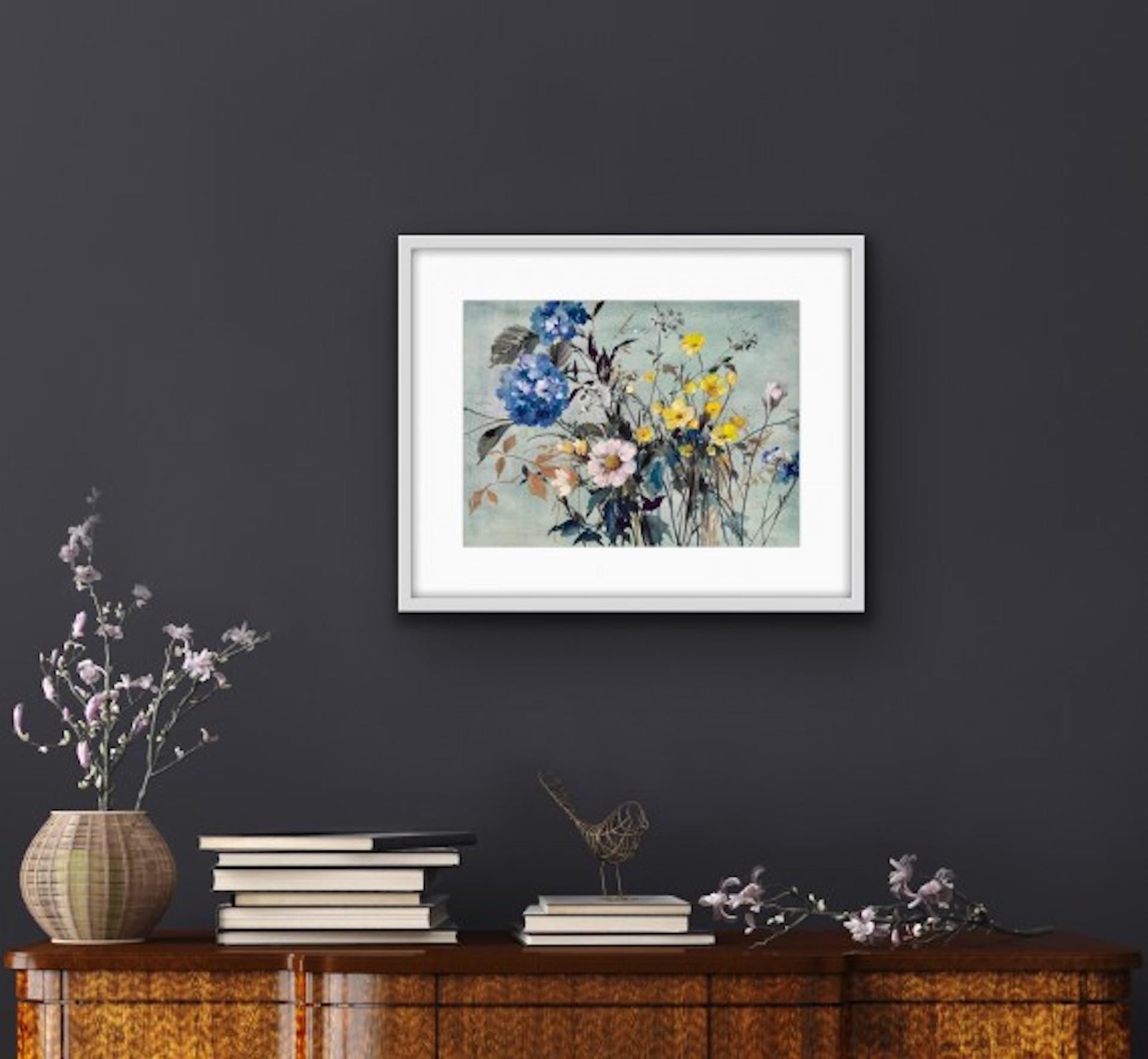 Delicatezza, Jo Haran, Pittura originale, Arte accessibile, Opere d'arte floreali in vendita 6