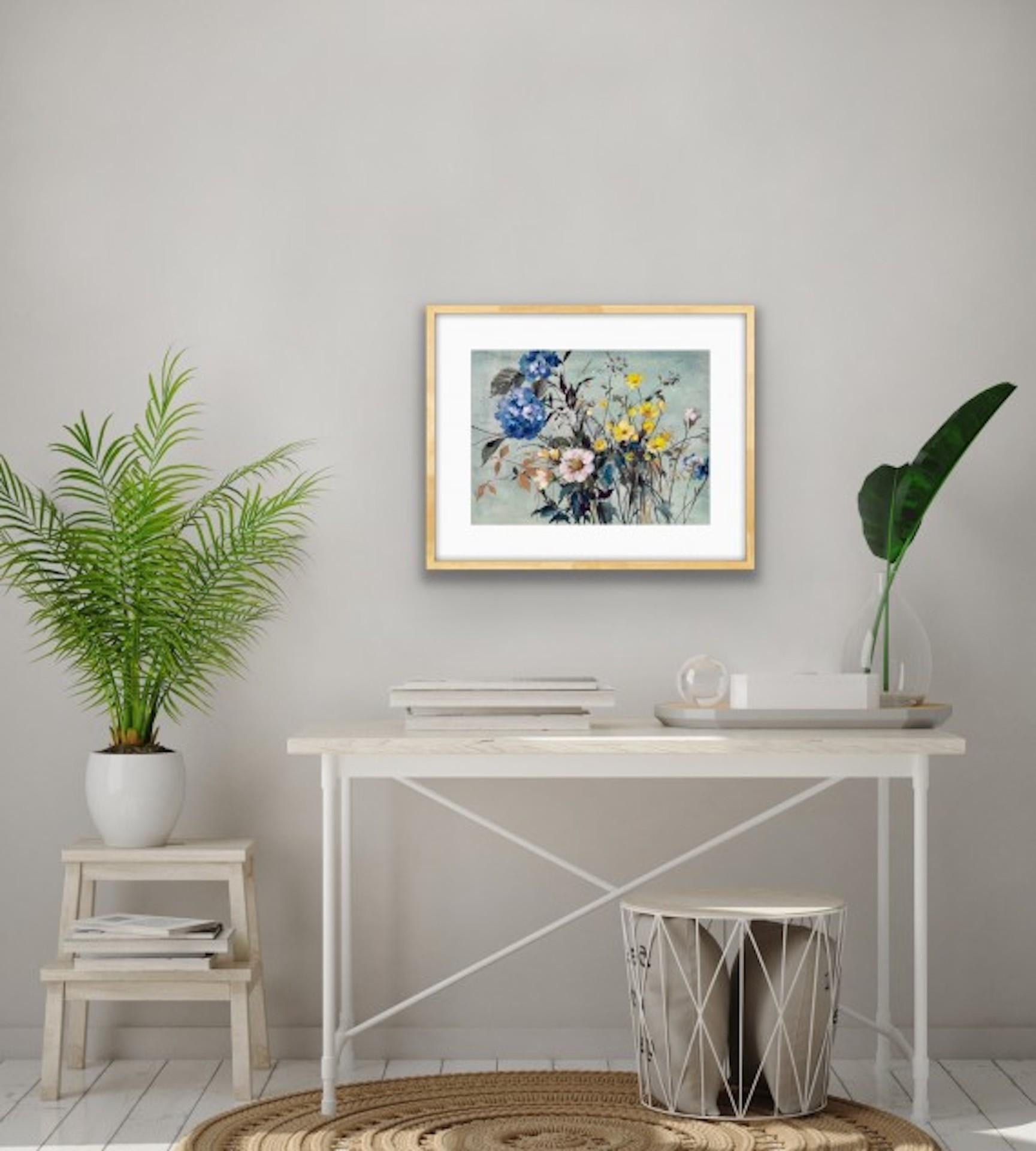Delicatezza, Jo Haran, Pittura originale, Arte accessibile, Opere d'arte floreali in vendita 7