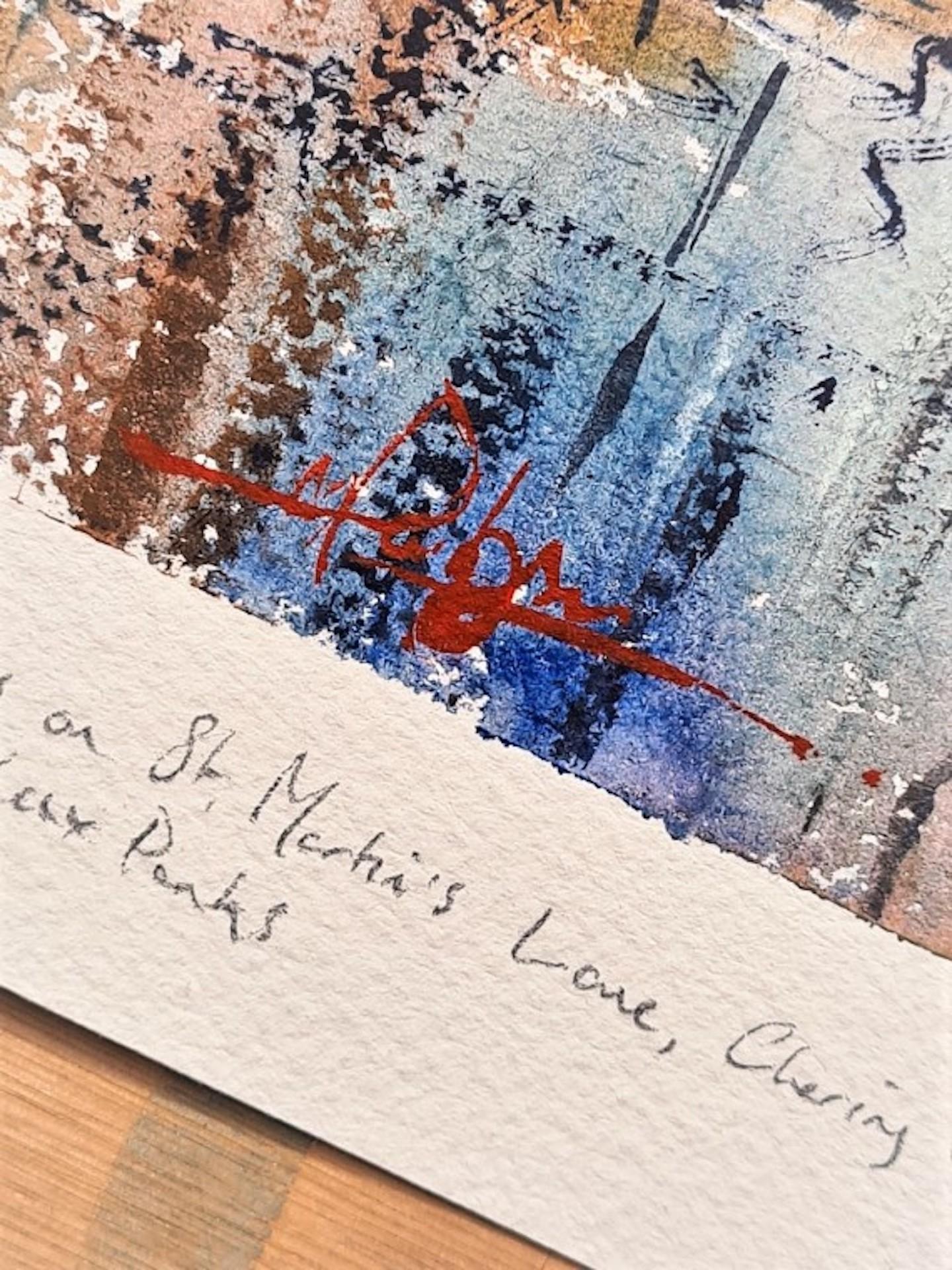 Reflections On St. Martin's Ln, Charing Cross, London, Max Panks, Original, Art For Sale 1