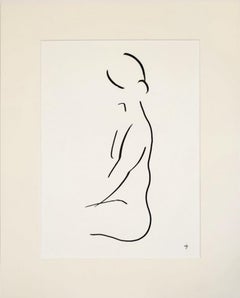 Series 7 #9F, David Jones, Original Drawing, Nude Art, Figurative Portraiture