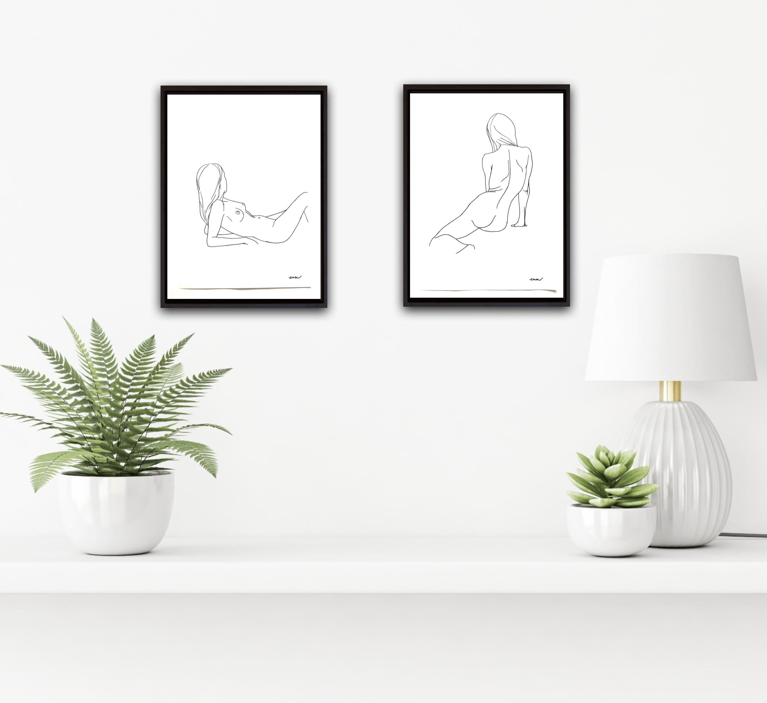 Nude 9 and Nude 10 - Art by Ellen Williams