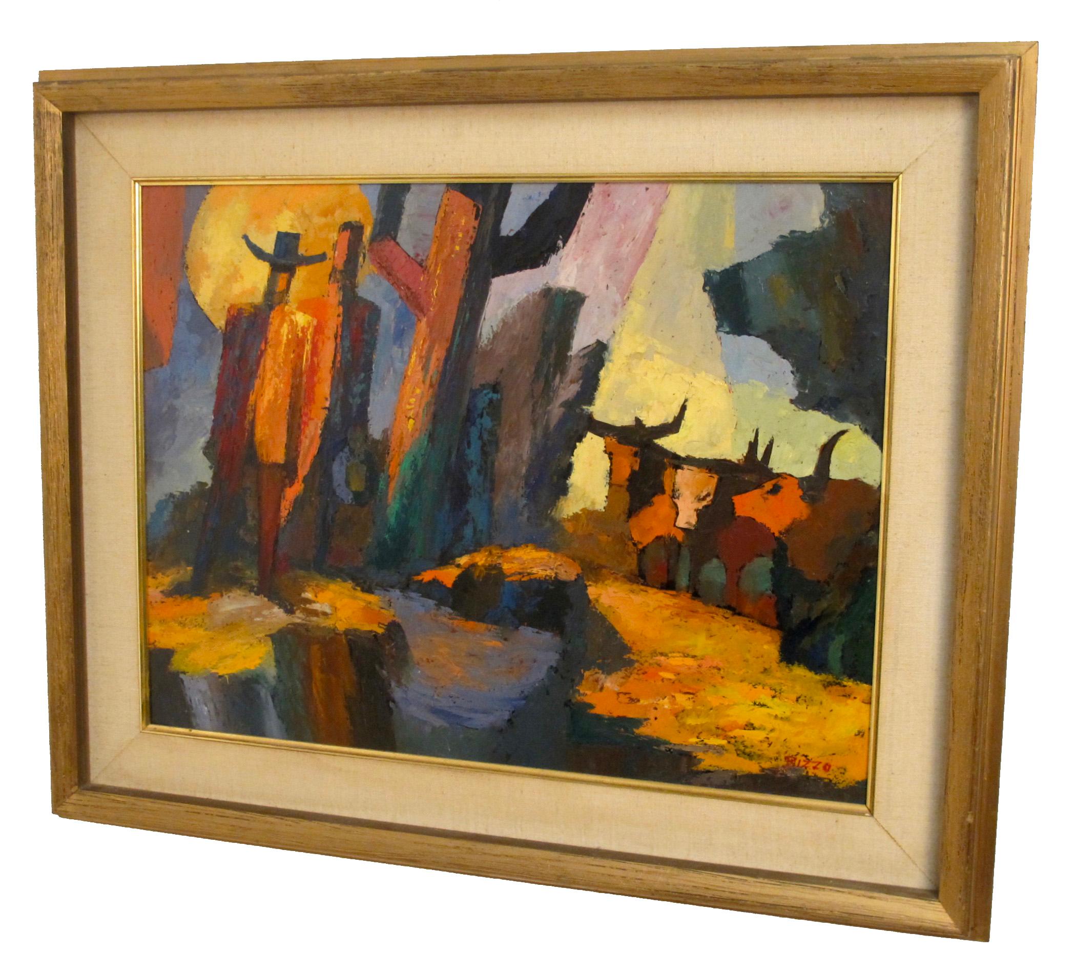 Abstract Western Landscape Painting by California Artist Anthony Rizzo For Sale 10