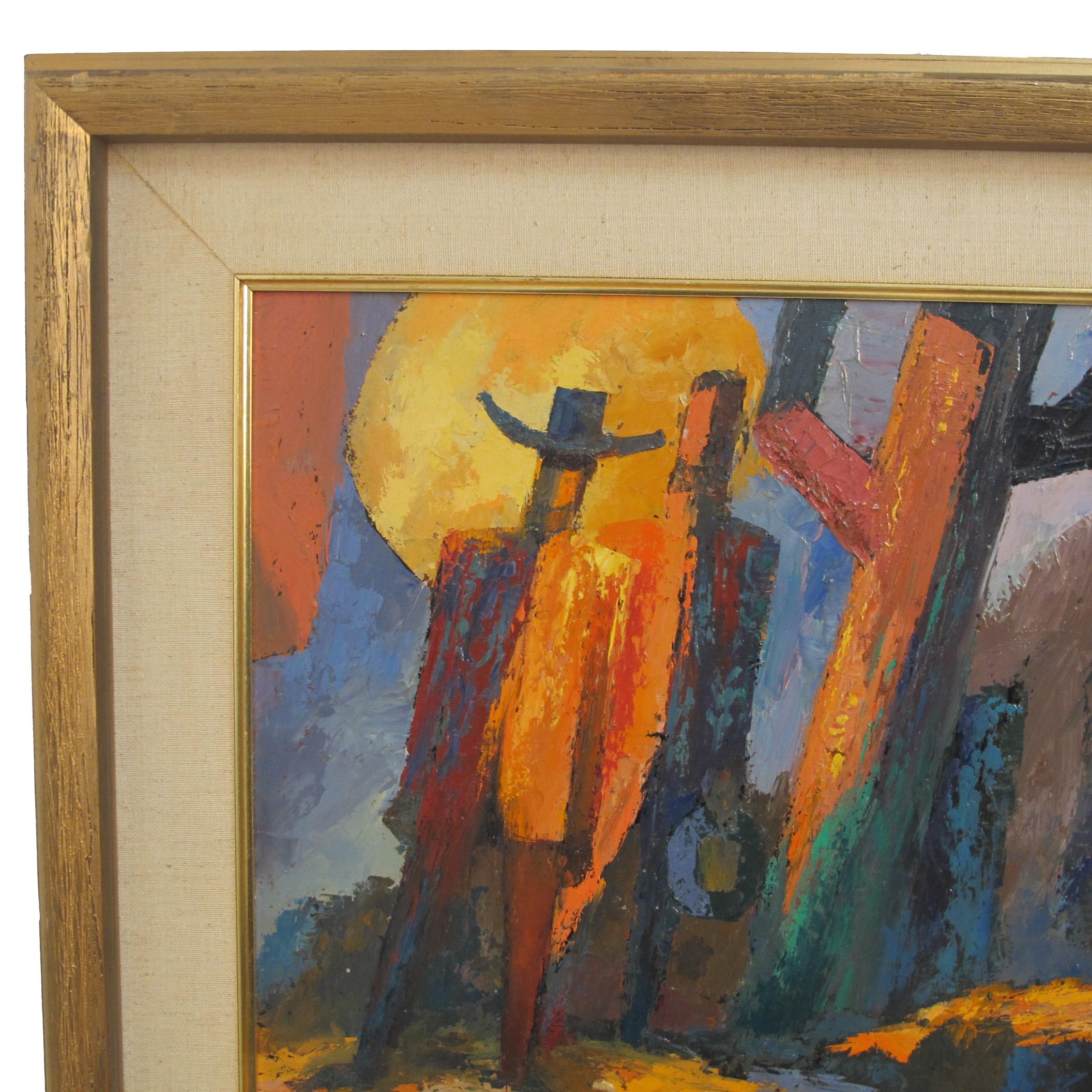 Abstract Western Landscape Painting by California Artist Anthony Rizzo For Sale 5