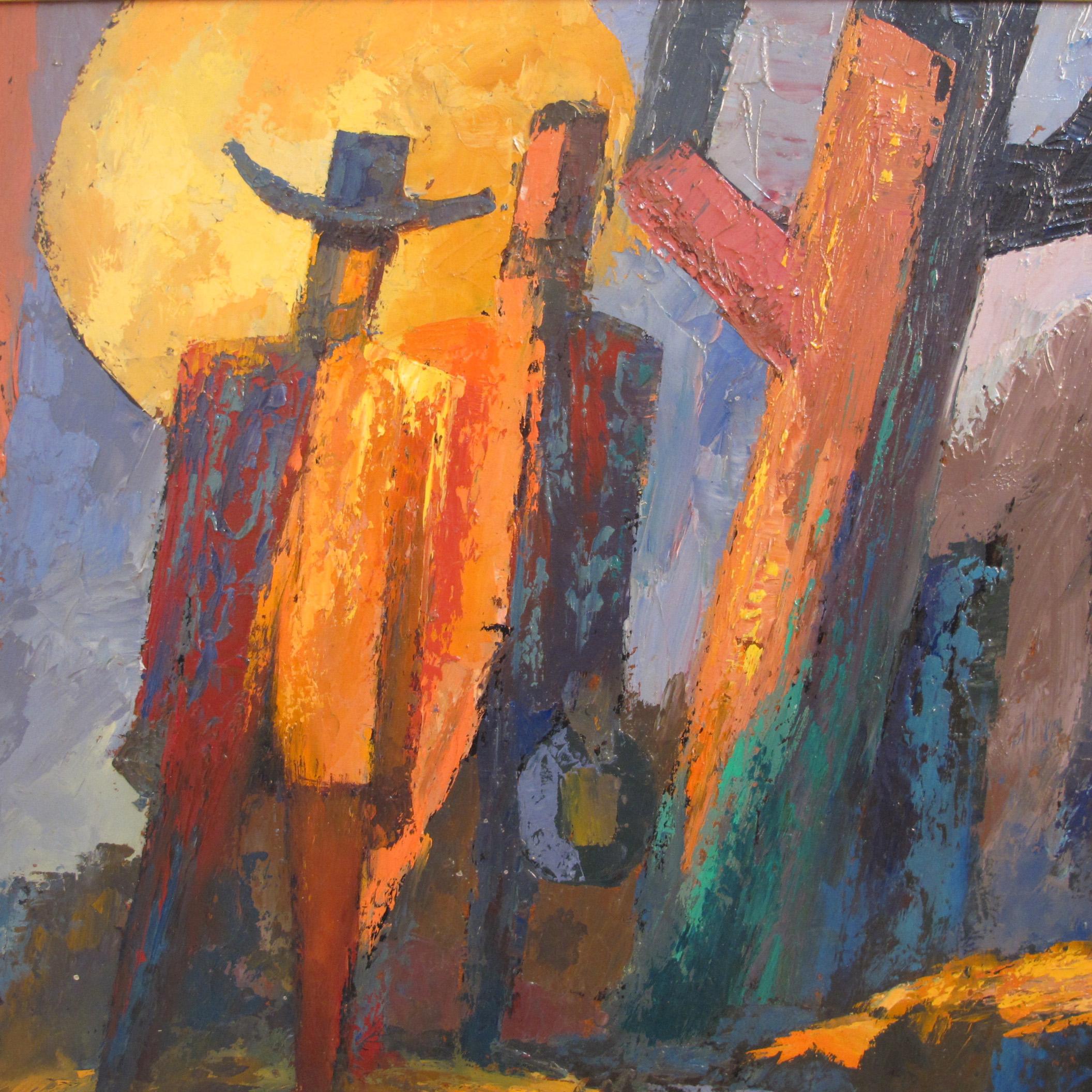 Abstract Western Landscape Painting by California Artist Anthony Rizzo For Sale 1
