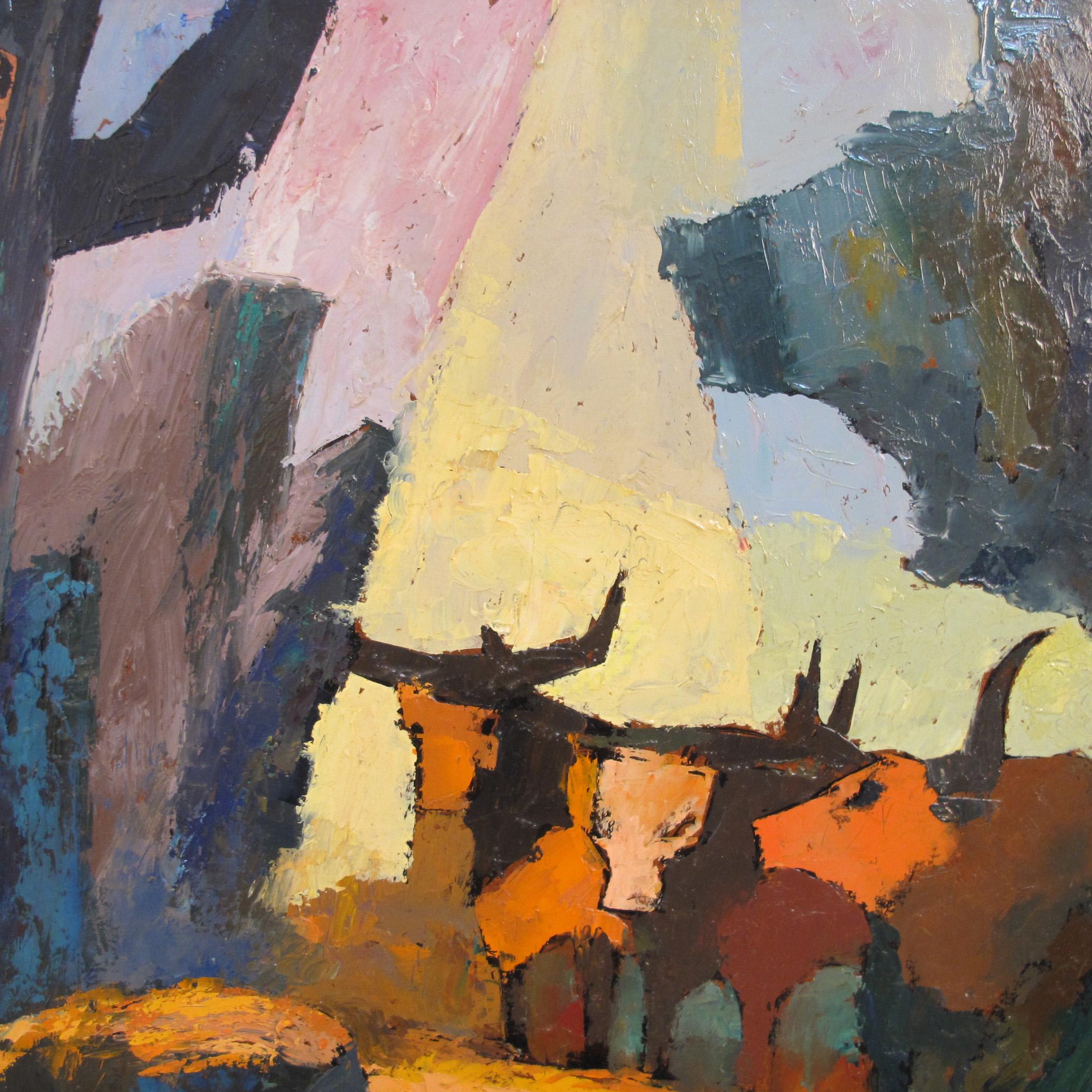 Abstract Western Landscape Painting by California Artist Anthony Rizzo For Sale 2