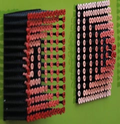 “Flamingos in Flight” the Moments in Color Series, screws wall installation