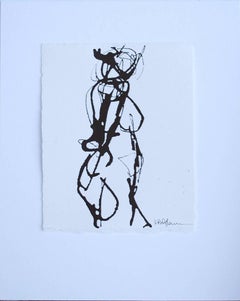 Ink #2, Petite Ink on Paper Figure Drawing
