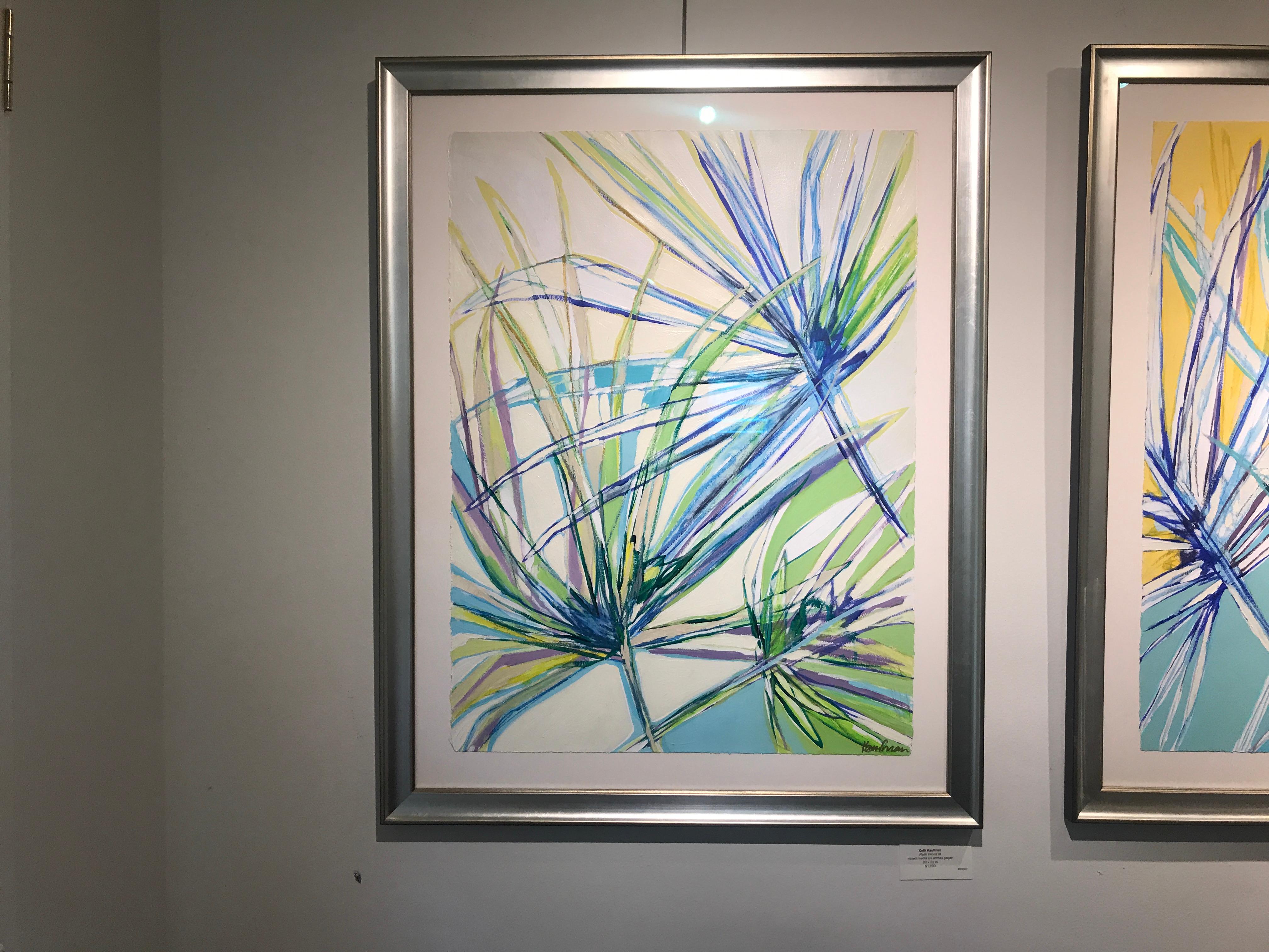 painted palm fronds art