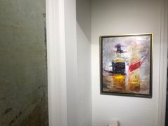 Red and Black by Ignat Ignatov, Contemporary Framed Still-Life Oil Painting