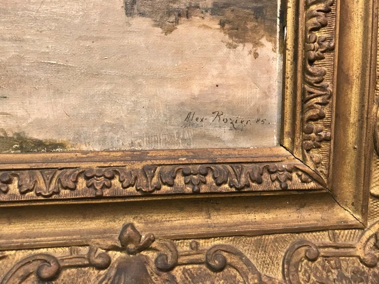 Victor Alexandre Rozier - French Framed Landscape by Victor Alexandre ...