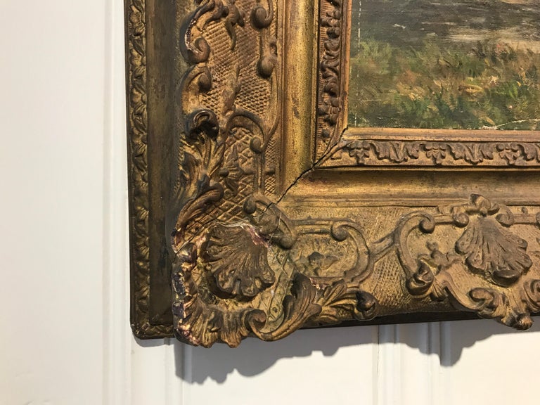 Victor Alexandre Rozier - French Framed Landscape by Victor Alexandre ...