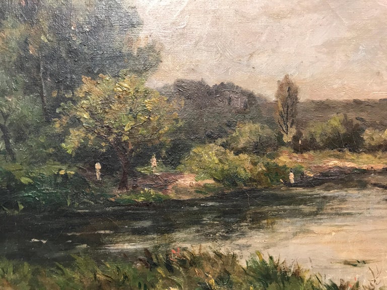 Victor Alexandre Rozier - French Framed Landscape by Victor Alexandre ...