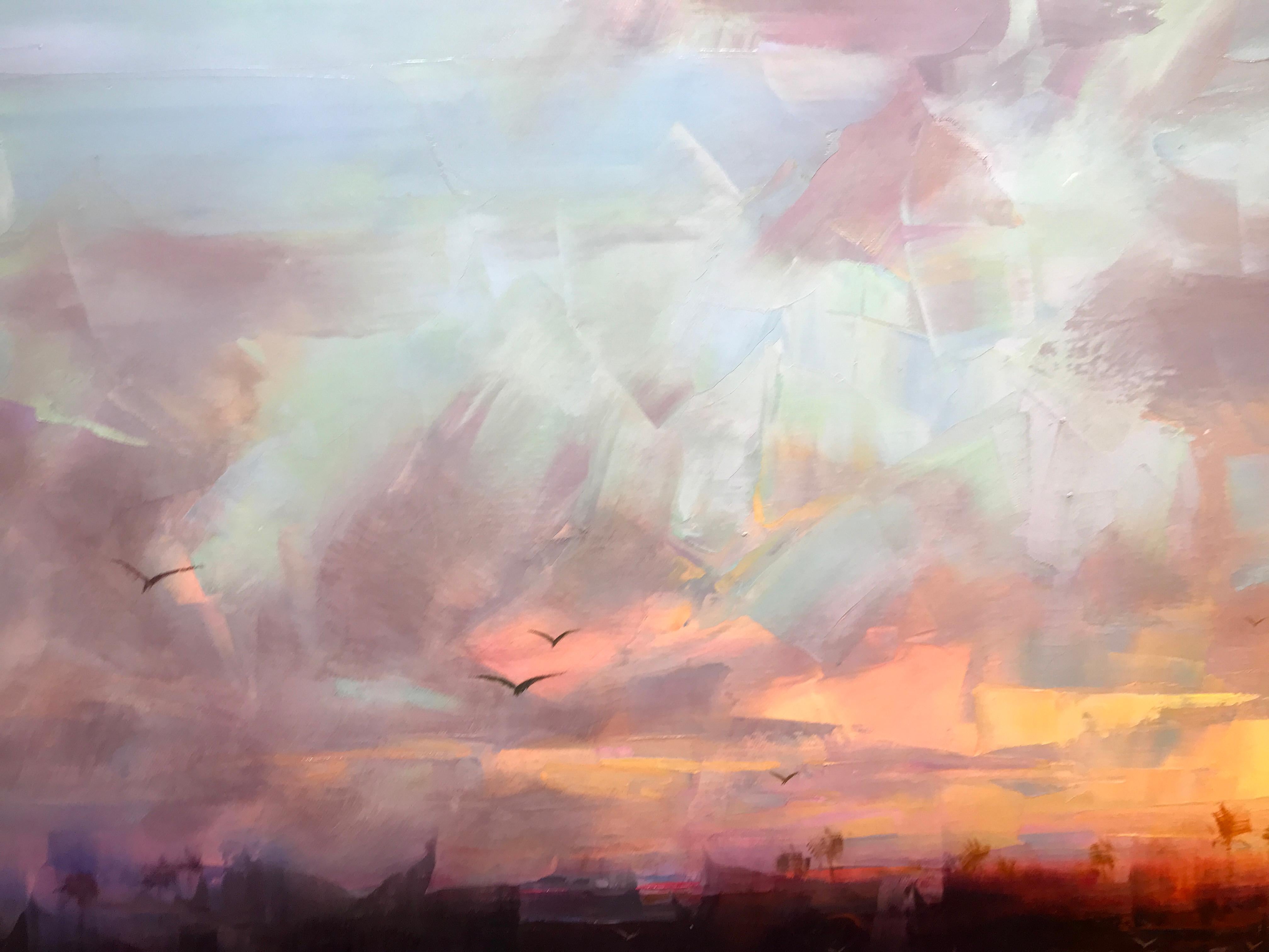 Marsh Sunset by Ignat Ignatov, Oil on Canvas Contemporary Landscape Painting 2