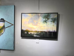 Sunny Afternoon at the Marsh by Ignat Ignatov, Framed Landscape Oil Painting